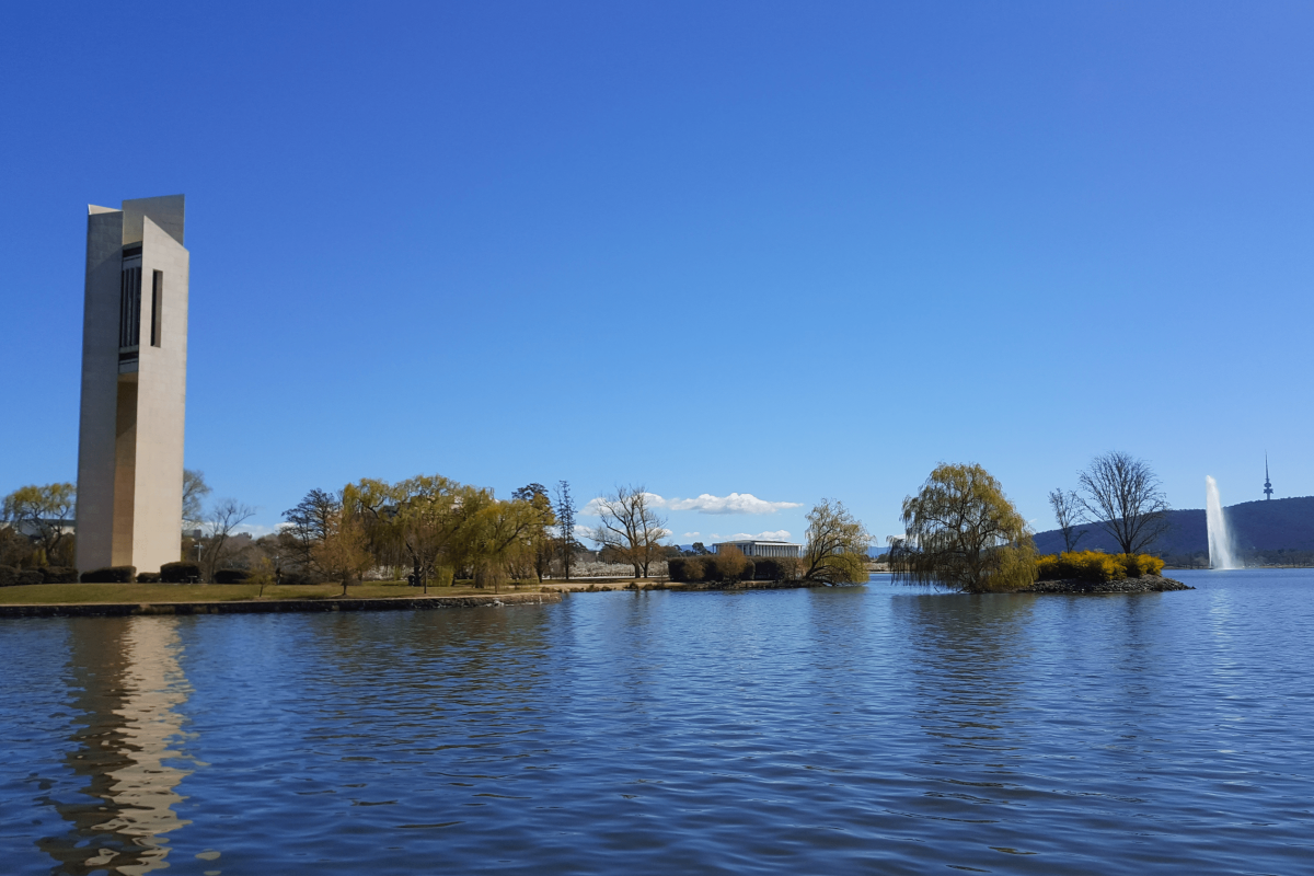 Lake Burley Griffin in Canberra